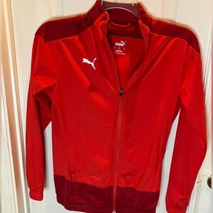 Puma Red Track/Warm-Up Jacket Size Medium